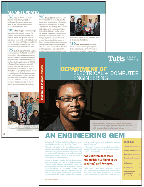 tufts school of engineering newsletter